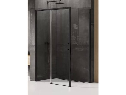 Sprchový kout Prime Black 160x70 cm levé, rovný vstup