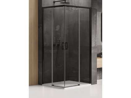 Sprchový kout Prime Black 70x90 cm rohový vstup