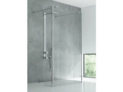 Walk-In New Modus Chrom 130 cm průběžný pro montáž dvou fixních dílů