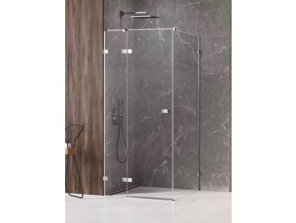 Sprchový kout Avexa Chrom 90x80 cm levý s pevným dílem
