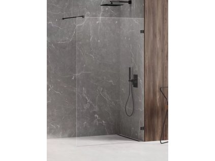 Walk-In Avexa Black 60 cm sklo 6 mm