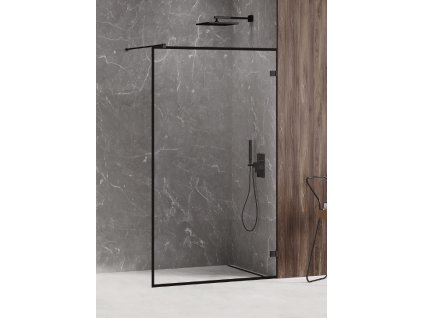 Walk-In Avexa Black 50 cm s černým rámem sklo 6 mm