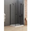 Sprchový kout New Soleo Black 90x90 cm s pevným dílem