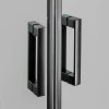 Sprchový kout New Varia Black 90x90 cm čtvrtkruh, čiré sklo