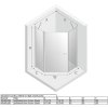 Sprchový kout New Soleo Chrom 90x90 cm pětiúhelník