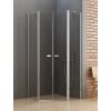 Sprchový kout New Soleo Chrom 80x80 cm pětiúhelník, dvoukřídlé dveře