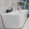 Volně stojící vana Sindy z litého akrylátu pro instalaci ke stěně