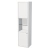 Vysoká koupelnová skříňka EMMY levá/pravá 40x32x160cm, bílá/bílá (A0536/A0536)