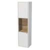 Vysoká koupelnová skříňka EMMY levá/pravá 40x32x160cm, bílá/halifax (A0536/80)