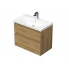 MATY 60 cm dub se dvěma zásuvkami s umyvadlem ELITE (H3730 ST 10)