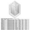 Sprchový kout New Soleo Chrom 80x80 cm dvoukřídlé dveře, příčná vzpěra