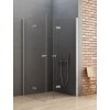 Sprchový kout New Soleo Chrom 80x70 cm rohový vstup, zalamovací dveře