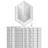 Sprchový kout New Soleo Chrom 90x80 cm levý, zalamovací