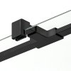 Sprchový kout New Soleo Black 90x90 cm příčná vzpěra