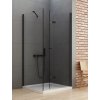 Sprchový kout New Soleo Black 80x120 cm pravý, zalamovací