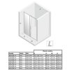 Dveře sprchové Prime Chrom 100 cm levé
