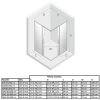 Sprchový kout Prime Black 80x110 cm rohový vstup