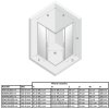 Sprchový kout Prime Black 90x80 cm rohový vstup