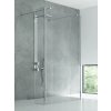 Walk-In New Modus Chrom 130 cm průběžný pro montáž dvou fixních dílů