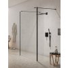 Walk-In New Modus Black 130 cm průběžný pro montáž dvou fixních dílů