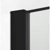 Walk-In New Modus Black 130 cm s černým rámem a s ozdobnými profily