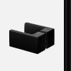 Sprchový kout Avexa Black 100x80 cm levý s pevným dílem