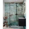 Sprchový kout Avexa Black 80x120 cm rohový vstup se dvěma pevnými díly