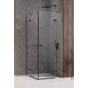 Sprchový kout Avexa Black 100x100 cm rohový vstup se dvěma pevnými díly