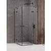 Sprchový kout Avexa Black 120x90 cm rohový vstup se dvěma pevnými díly
