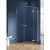 Sprchový kout Avexa Gold 110x70 cm pravý s pevným dílem