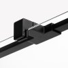Walk-In Avexa Black 70 cm s černým rámem a ozdobnými profily