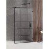 Walk-In Avexa Black 70 cm s černým rámem a ozdobnými profily