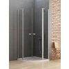 Čtvrtkruhový sprchový kout New Soleo Chrom 80x80 cm dvoukřídlý