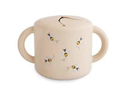 Mushie silikonový snack pohárek – Bees