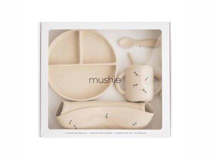 Mushie silikonový jídelní set – Bees