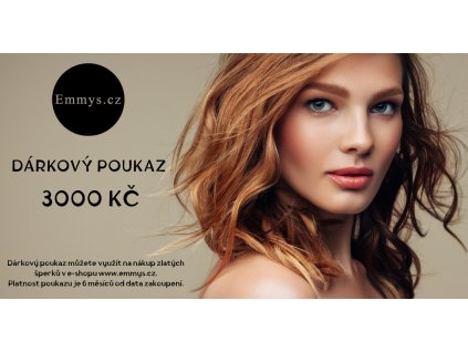 Dárkový poukaz v hodnotě 3000 Kč