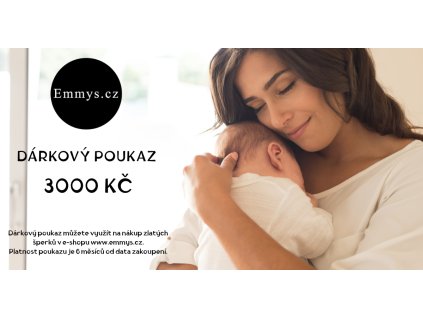 Dárkový poukaz v hodnotě 3000 Kč