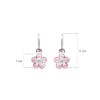 dětské náušnice bílé zlato s kamínky růžovými+bílé pomněnky zapínání brizura emmys EM35005 1