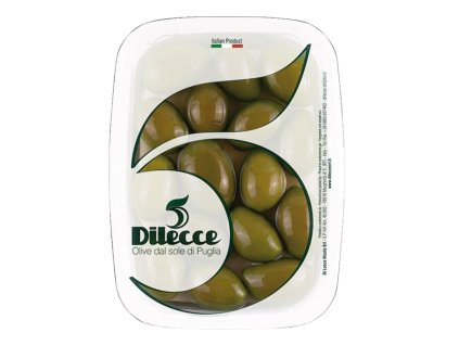 Zelené olivy Bella di Cerignola celé 400 g min