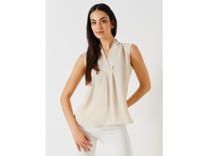 Dámský elegantní top krémový Rinascimento CFC80112688003 (Velikost M)
