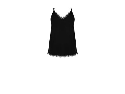 Dámský top na ramínka s krajkou černý Rinascimento CFC80112666003 (Velikost M/L)