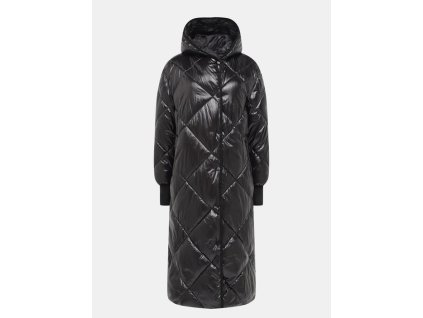 Dámská dlouhá zimní bunda černá Rinascimento CFC80109149003 (Velikost S, Barva Černá)