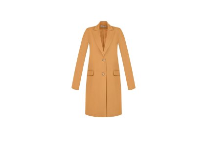 Dámský luxusní klasický kabát camel Rinascimento  CFC80110212003 (Velikost XL)