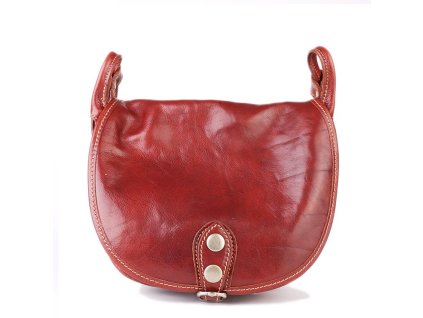 Kožená kabelka crossbody Zeneca hnědá strědní