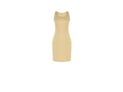 Dámské tílkové letní mini šaty zlaté Rinascimento CFC80109461003 (Velikost S)