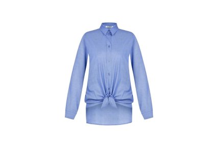 Dámská oversized košile na knoflíky modrá Kitana CFC80102406003 (Velikost XL (48))