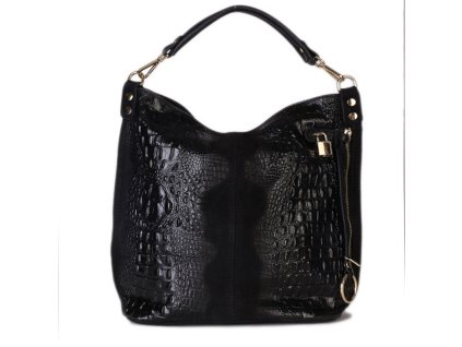Dámské kožené kabelky crossbody černá  Ludoslava