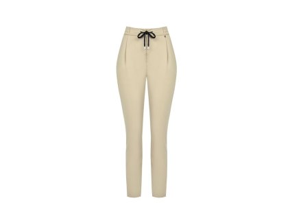 Dámské stylové pohodlné kalhoty béžové Rinascimento CFC80107483003 (Velikost XL)