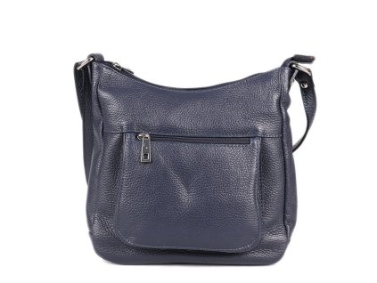 Modré dámské crossbody kožené kabelky  Zolanda