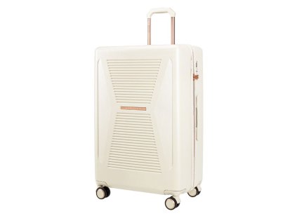 Střední bíly kvalitní cestovní kufr  Malibu Puccini pc031-0
